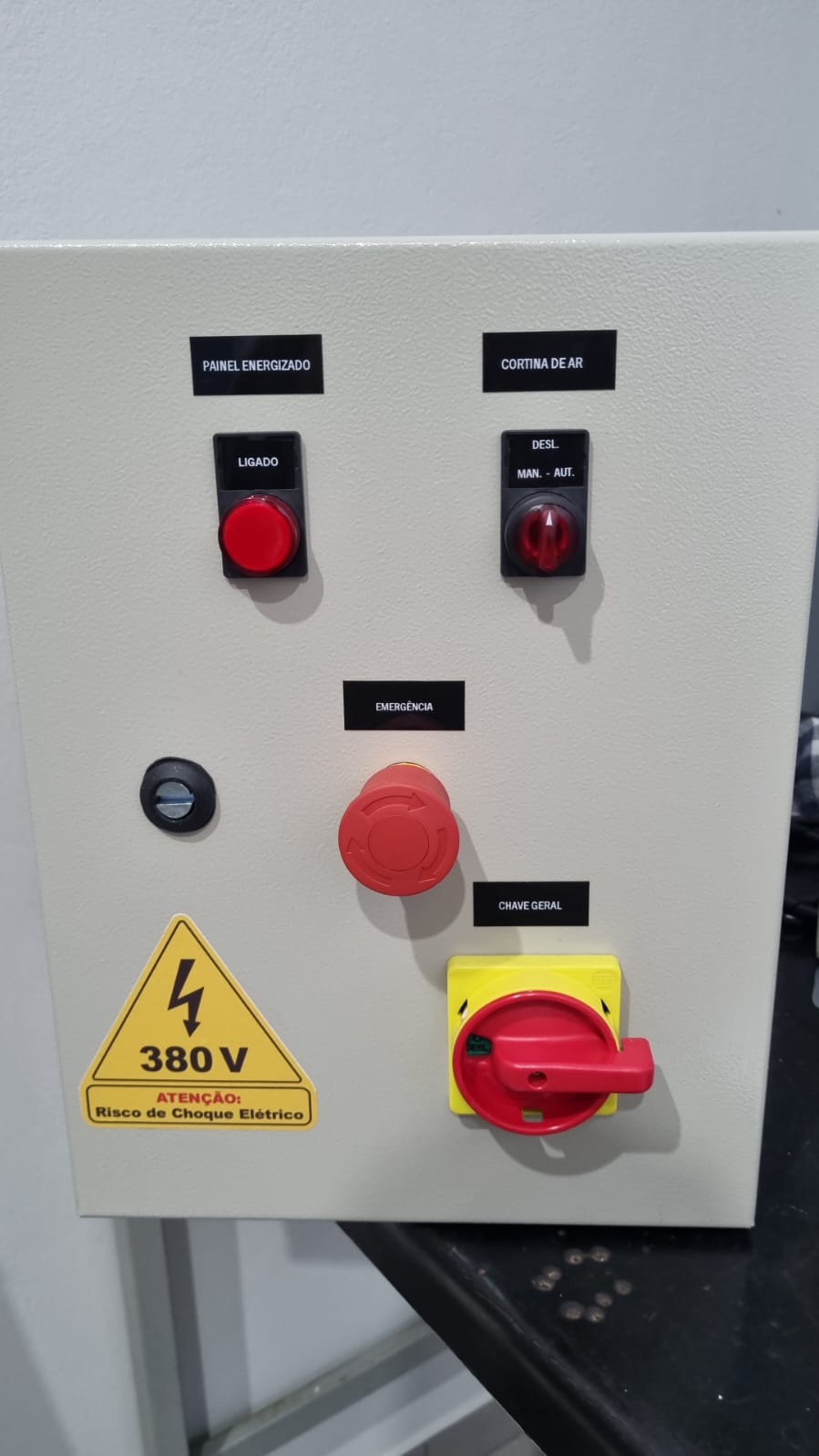 Painel de Cortina de Ar 380V com Emergência